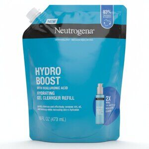 Neutrogena Hydro Boost Hydrating Gel Cleanser 16 Fl Oz Jumbo Refill Pouch